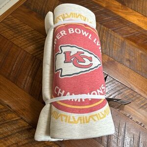 KC Chiefs Oatmeal Sweatshirt Super Bowl  Blanket